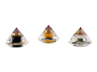 Three Czech Cut Glass Perfume Bottles