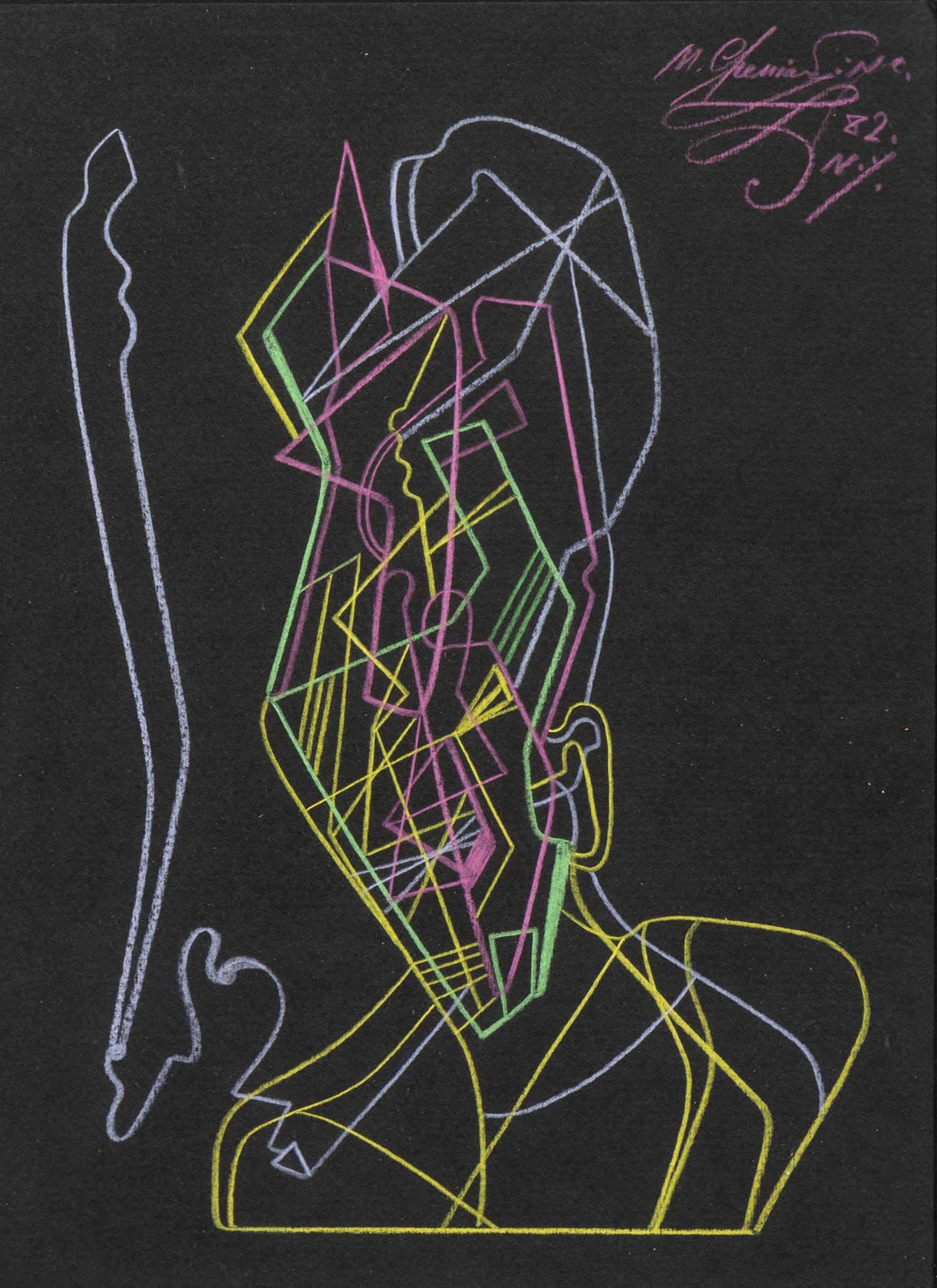 Mihail Chemiakin, (Russian, b. 1943), Untitled, 1982