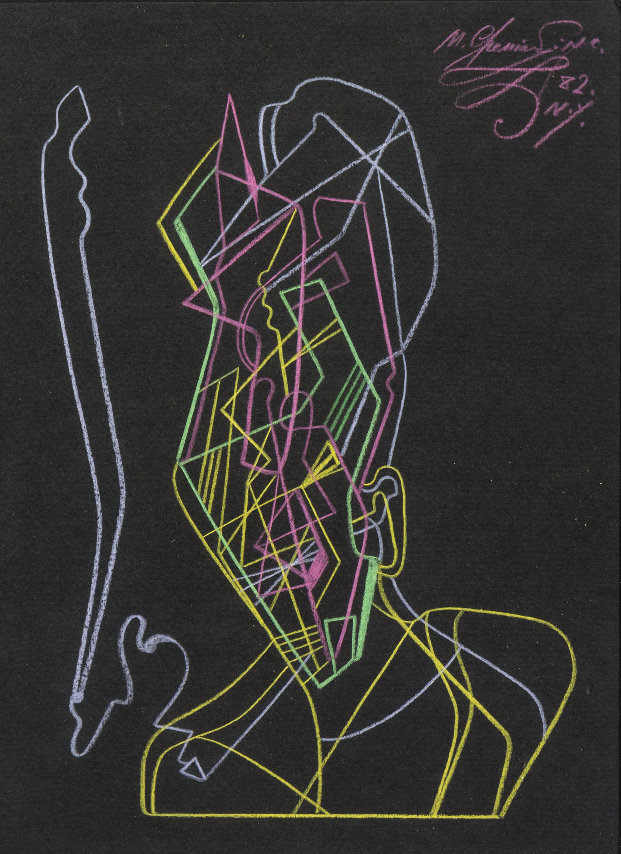Mihail Chemiakin, (Russian, b. 1943), Untitled, 1982
