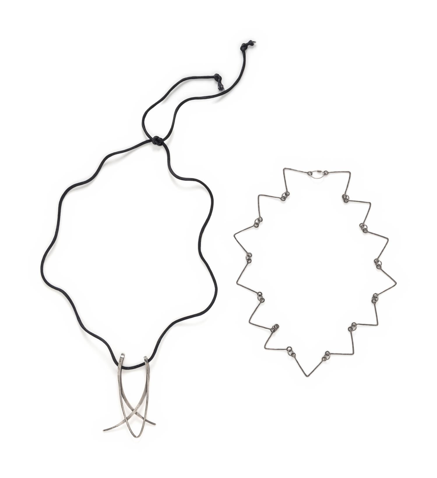 CLAIRE FALKENSTEIN, SILVER MODERNIST NECKLACE