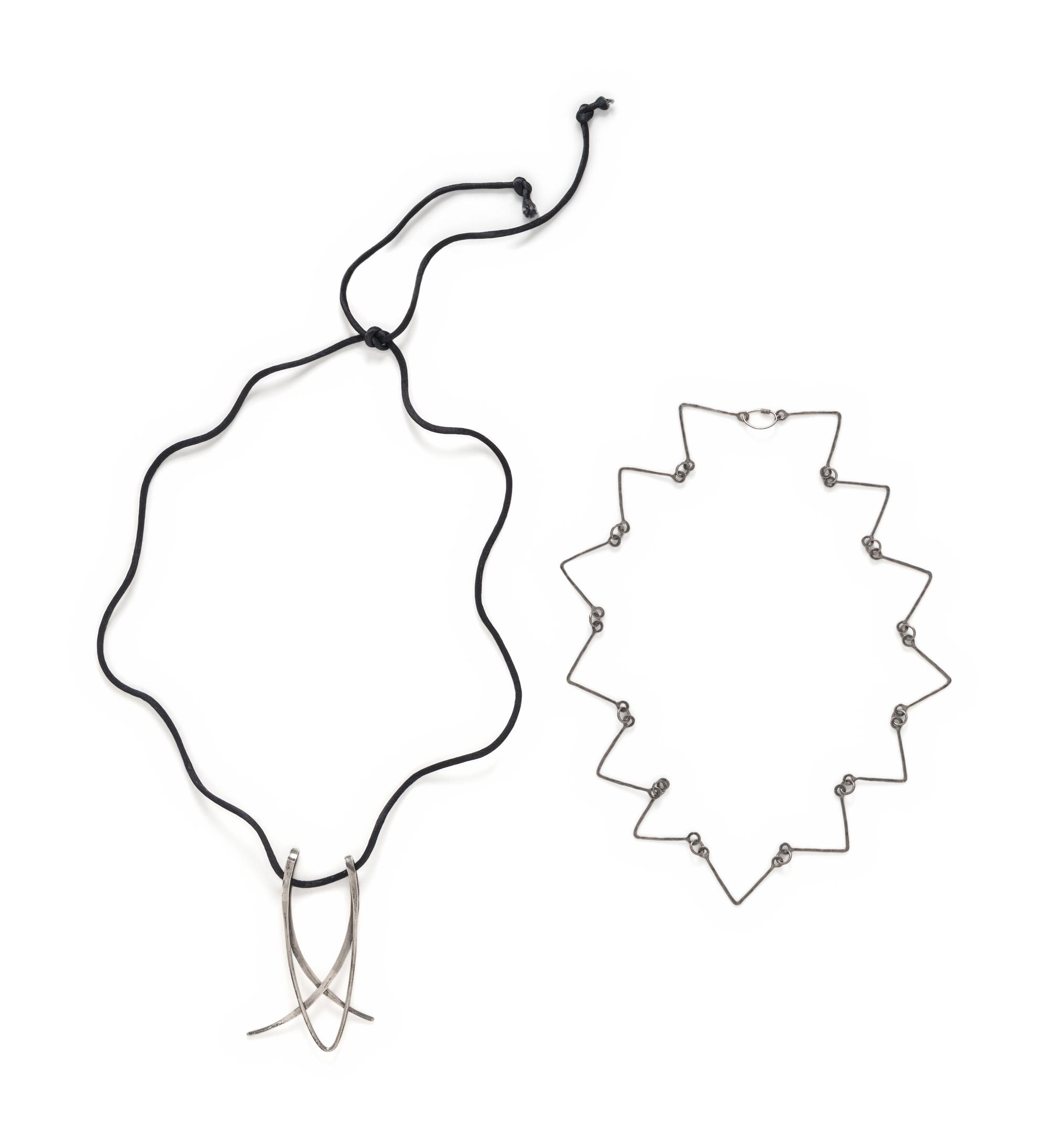 CLAIRE FALKENSTEIN, SILVER MODERNIST NECKLACE