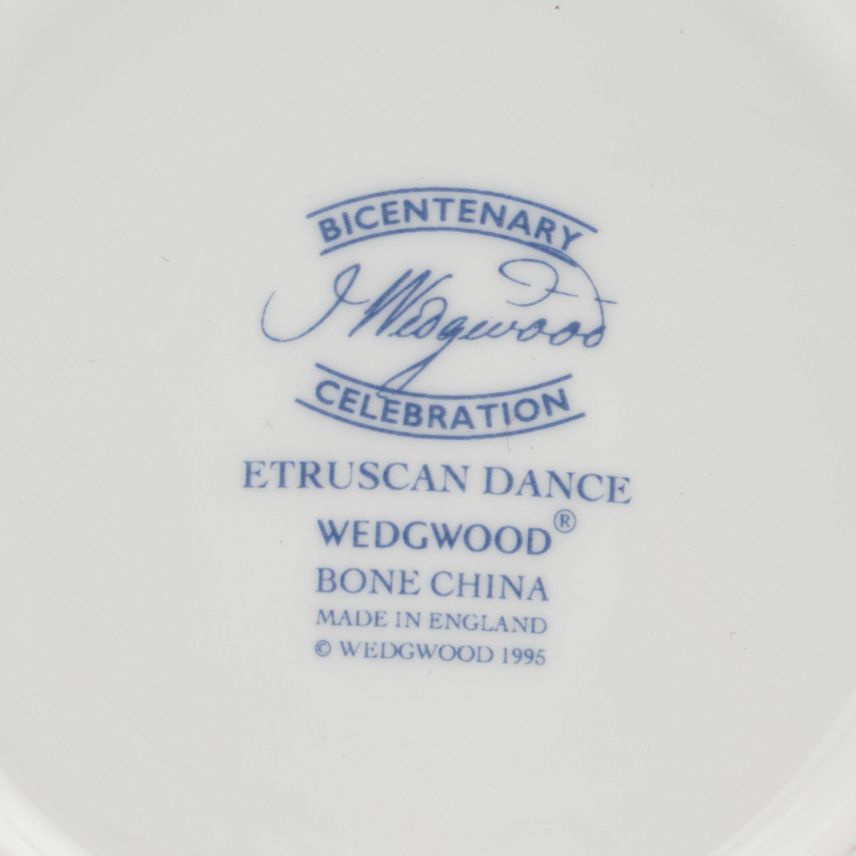 A Set Wedgwood Etruscan Dance Porcelain Tea and Coffee Cups