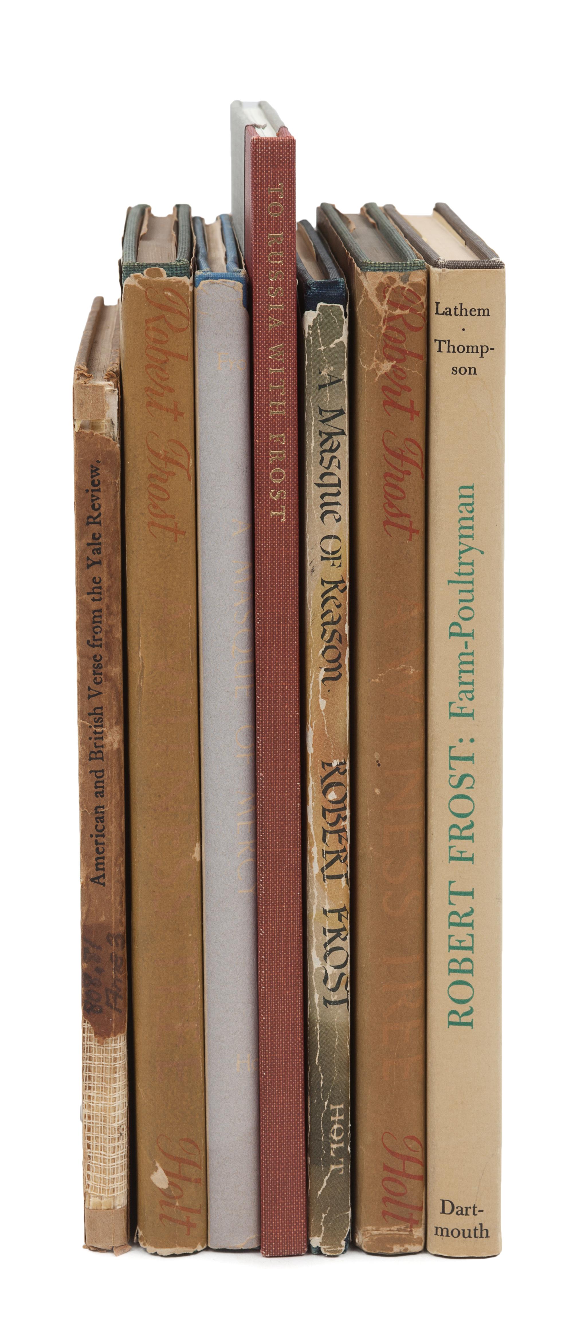 [FROST, Robert (1874-1963)]. A group of 7 works by or about Frost, comprising: