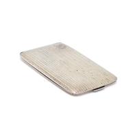 ART DECO, SILVER AND YELLOW GOLD CIGARETTE CASE