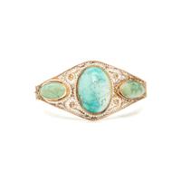 TURQUOISE AND SEED PEARL JEWELRY SUITE
