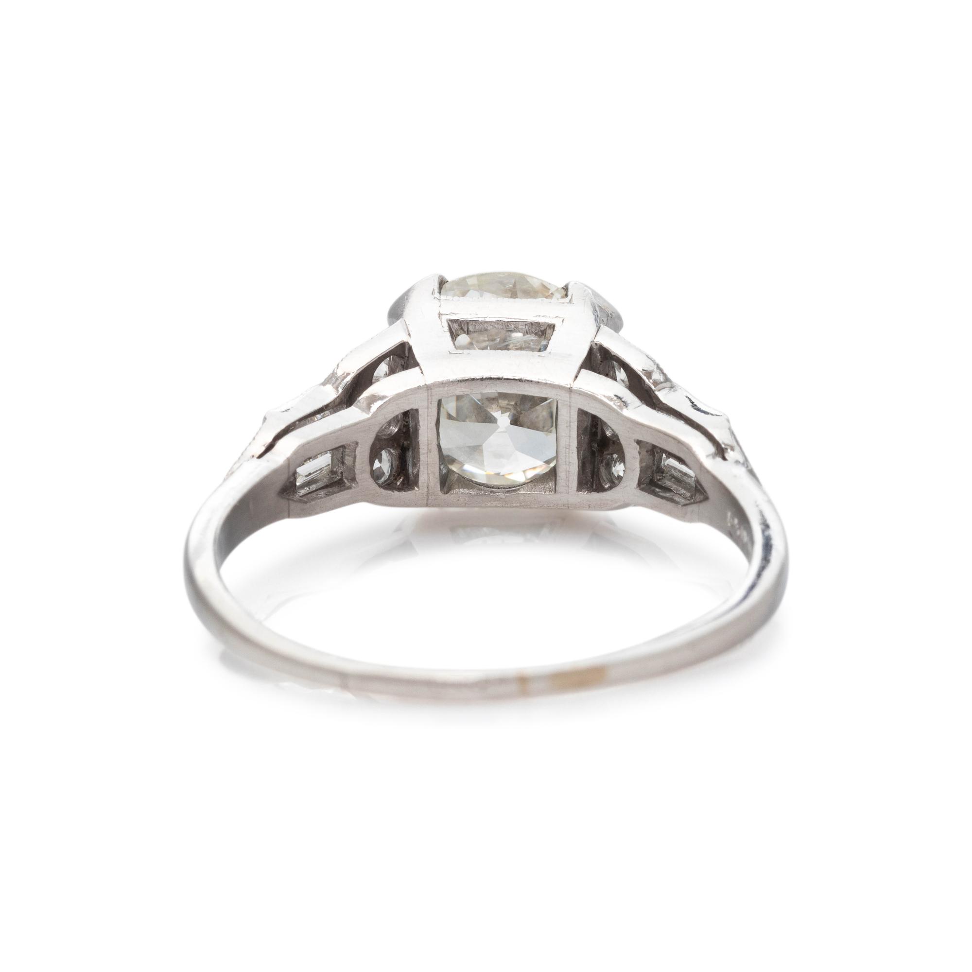 ART DECO, DIAMOND RING