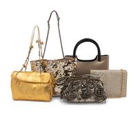 Six Metallic Designer Bags, Prada & Valentino