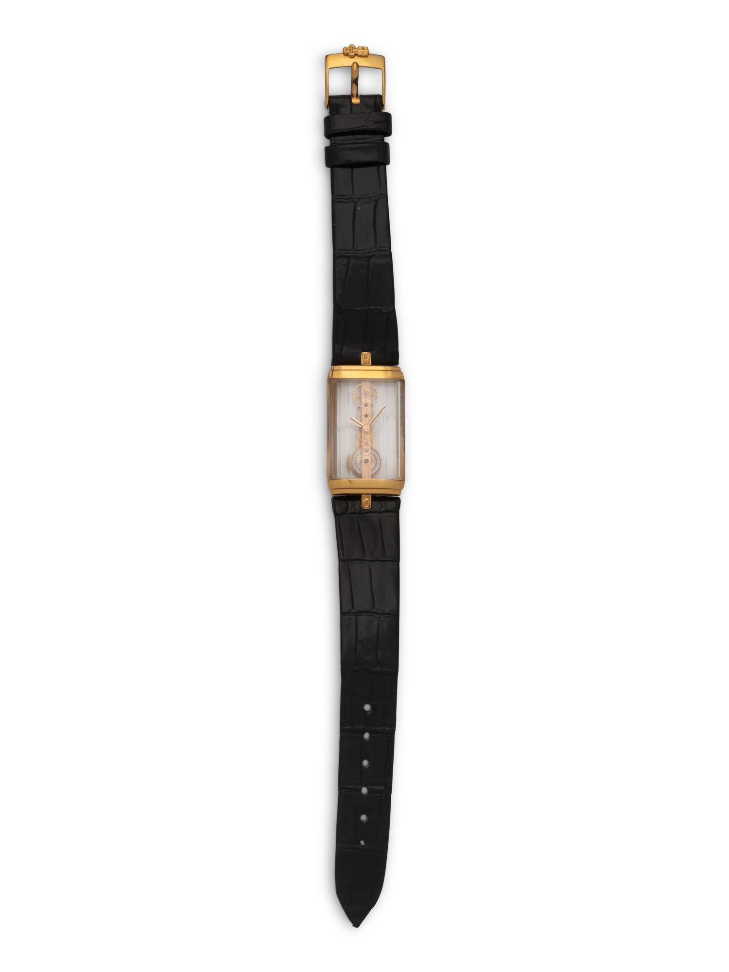 CORUM, 18K YELLOW GOLD 'GOLDEN BRIDGE' WATCH