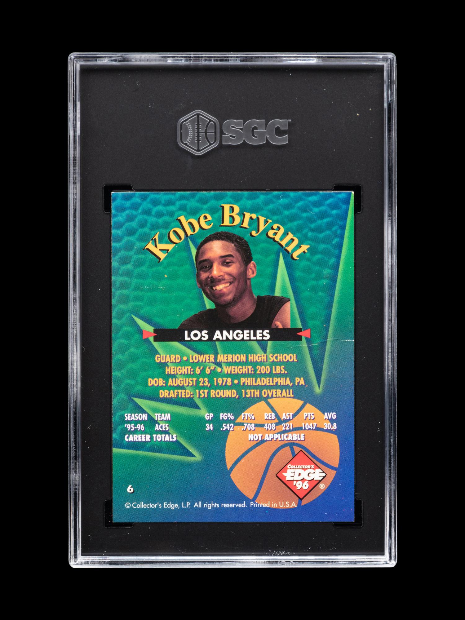 A Group of 1996-97 Collector's Edge Kobe Bryant Rookie Basketball Cards,