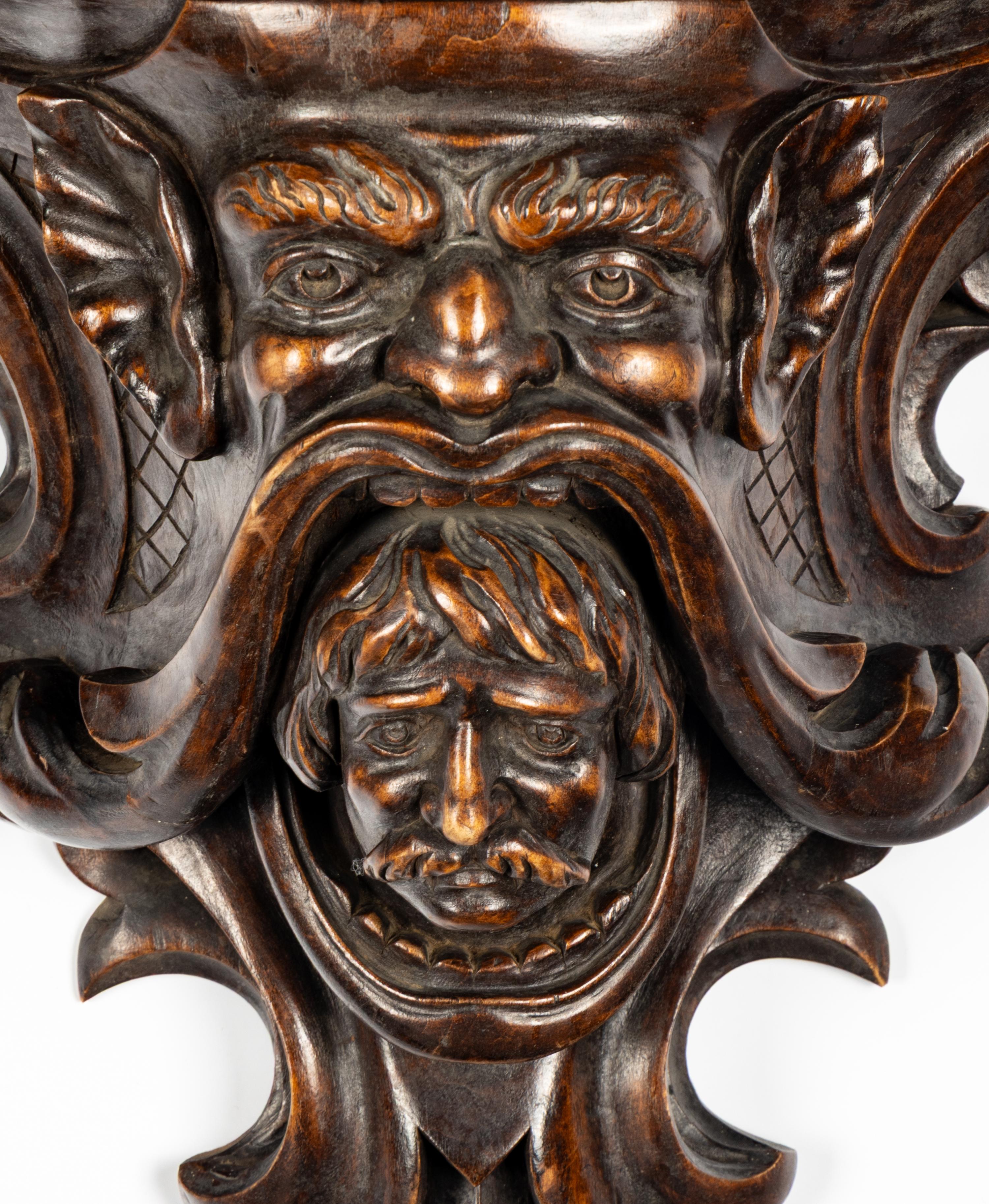 A Pair of Italian Baroque Style Wall Brackets