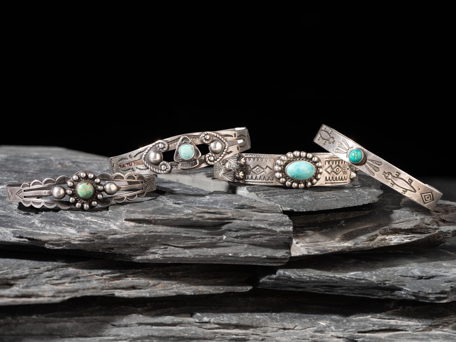 Navajo Fred Harvey Era Cuff Bracelets