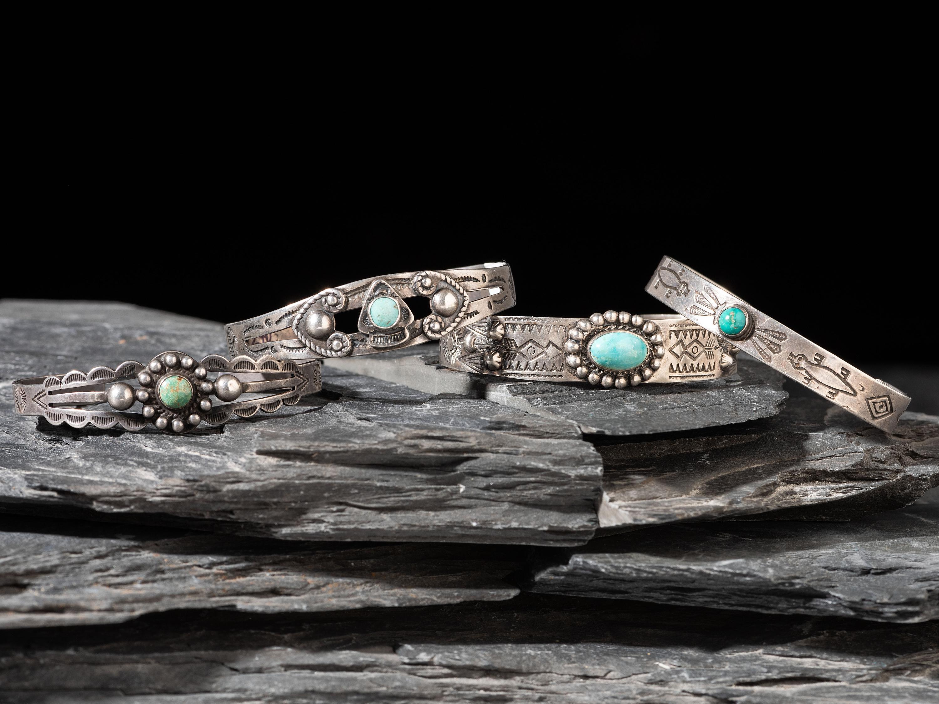 Navajo Fred Harvey Era Cuff Bracelets