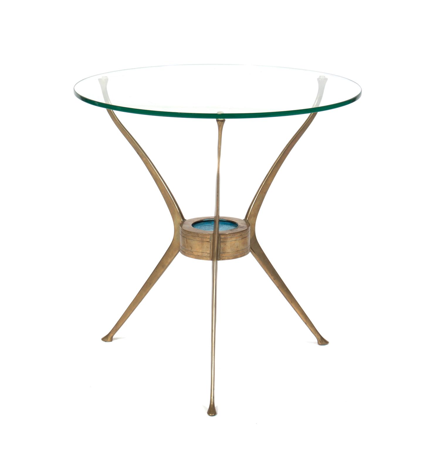 A Brass Occasional Table Diameter 18 inches — 20TH CENTURY