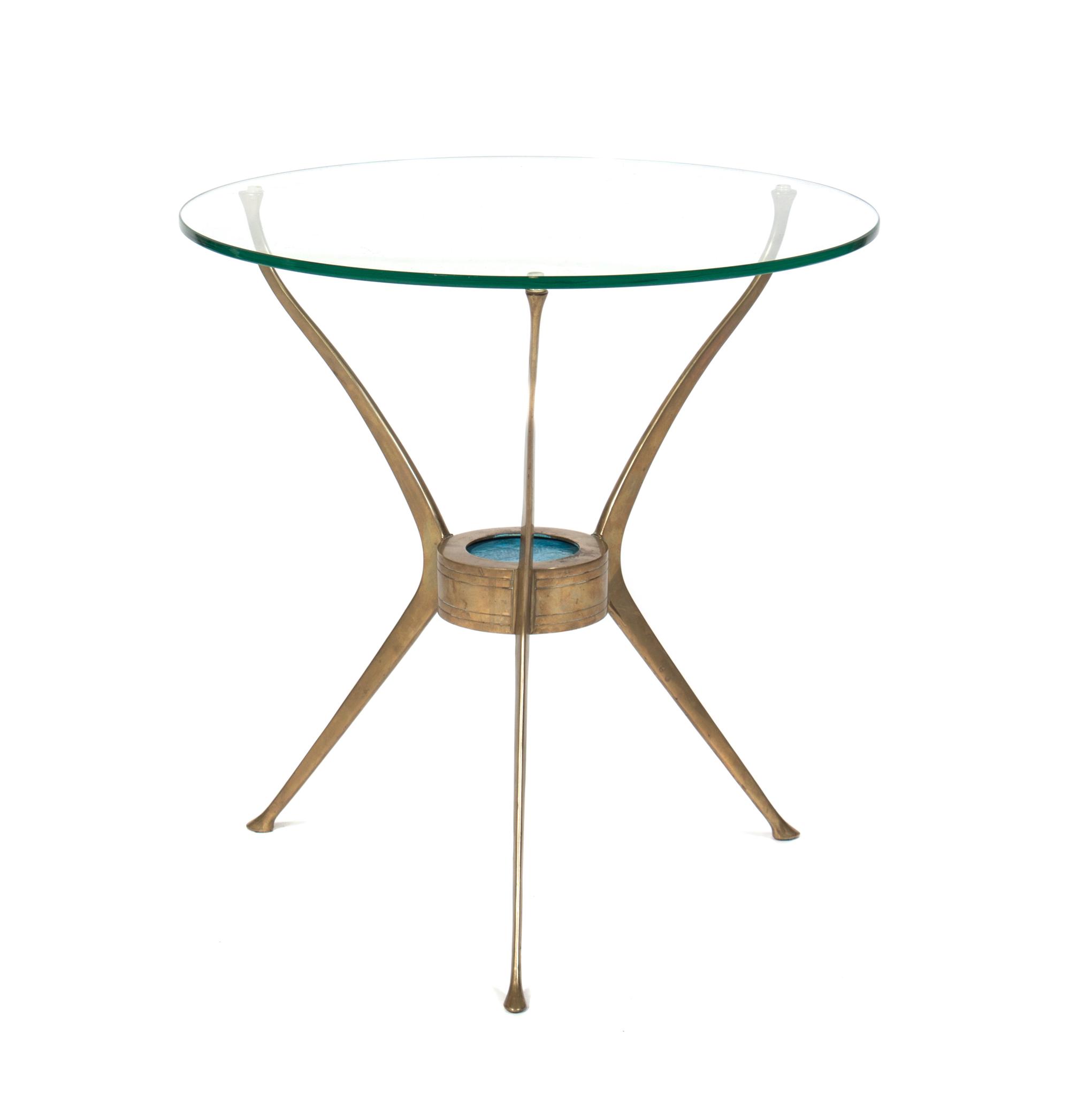 A Brass Occasional Table Diameter 18 inches — 20TH CENTURY