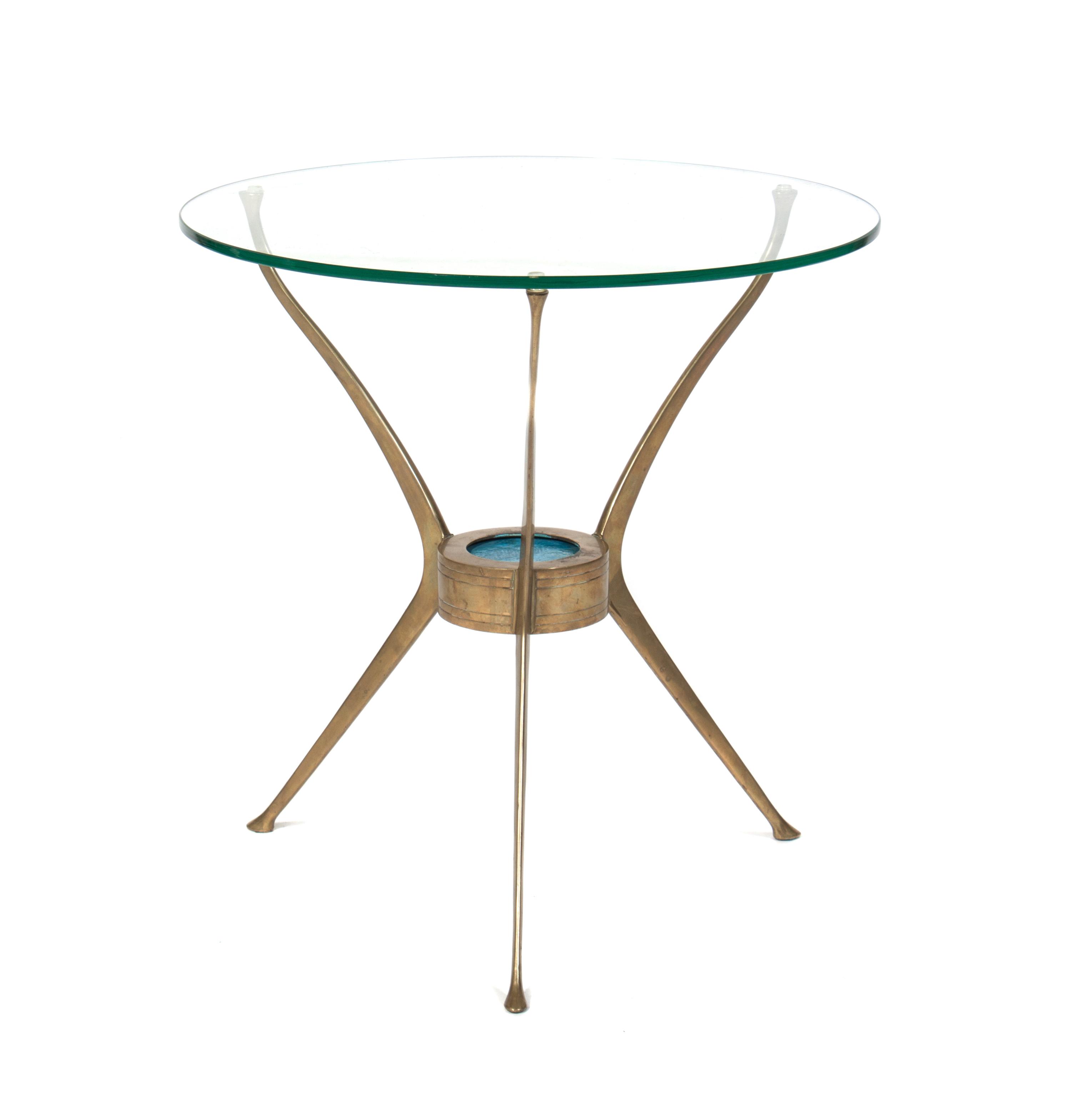 A Brass Occasional Table Diameter 18 inches — 20TH CENTURY