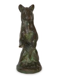 Three Continental Patinated Bronze Animalier Articles