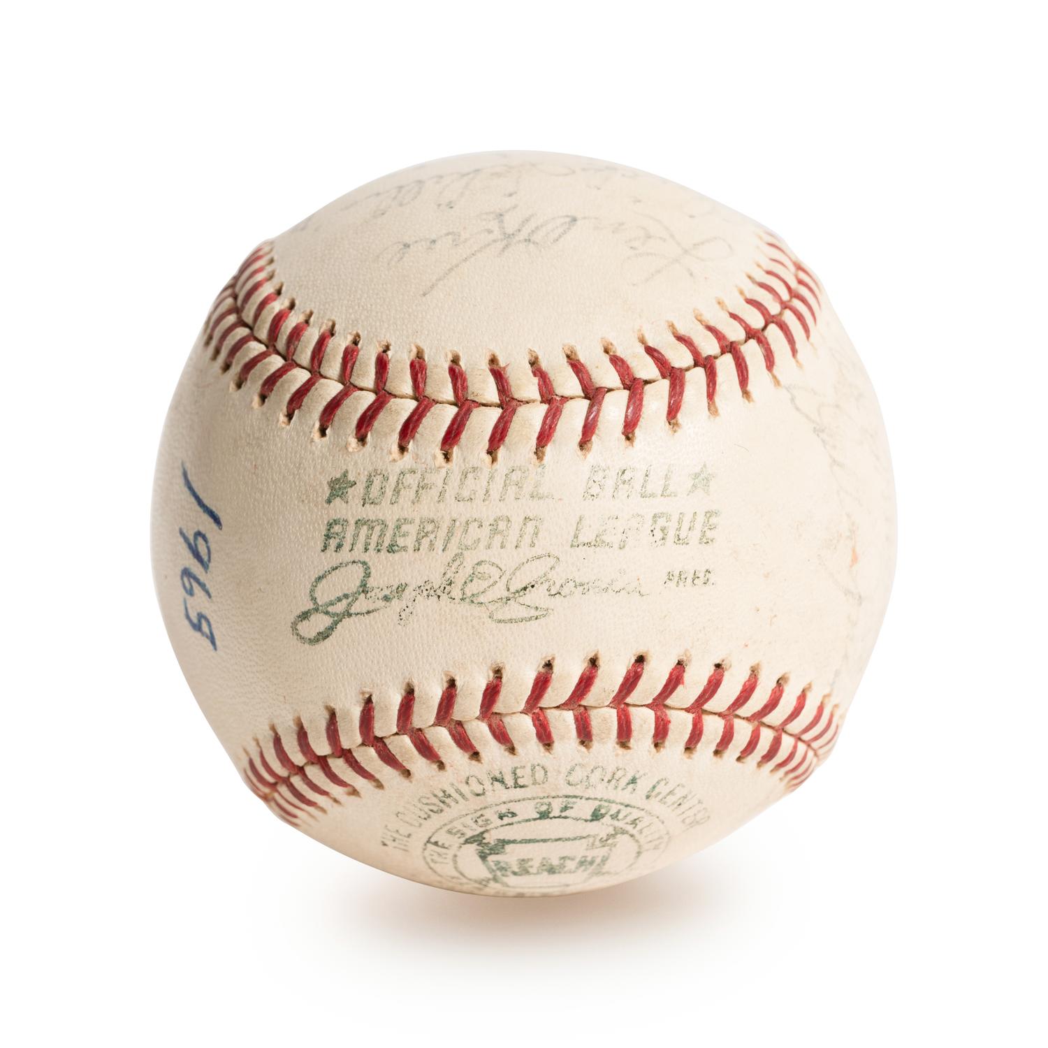 A 1965 Boston Red Sox Team Signed Autograph Baseball (BAS Beckett Authentication Services Certified),
