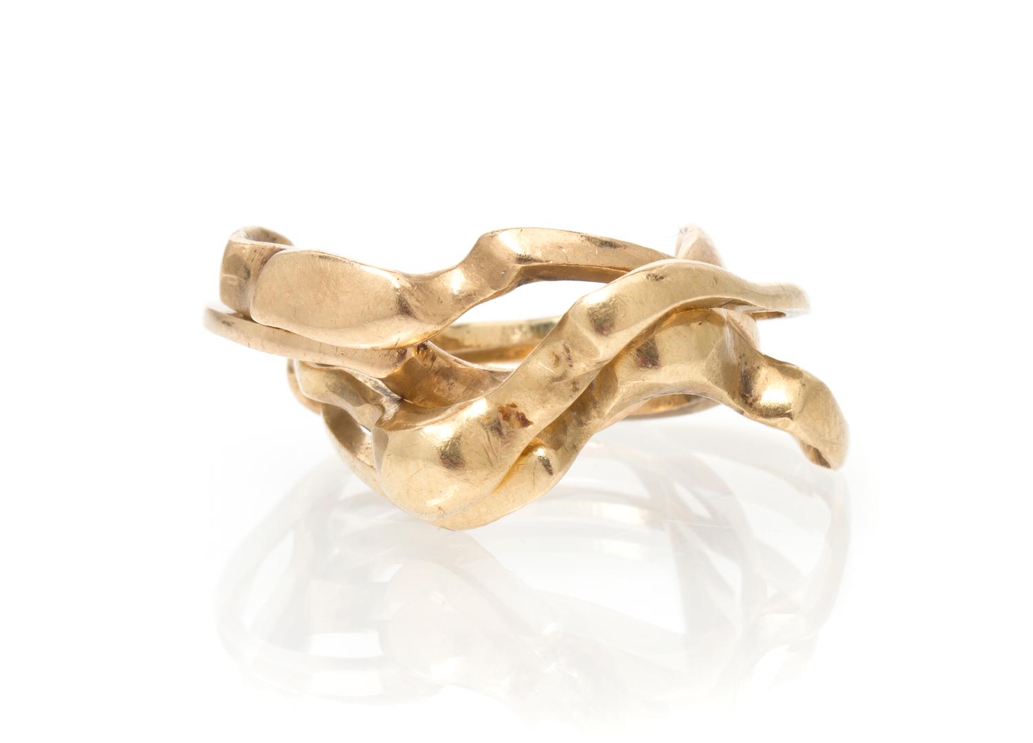A Group of Yellow Gold Jewelry, 7.60 dwts.