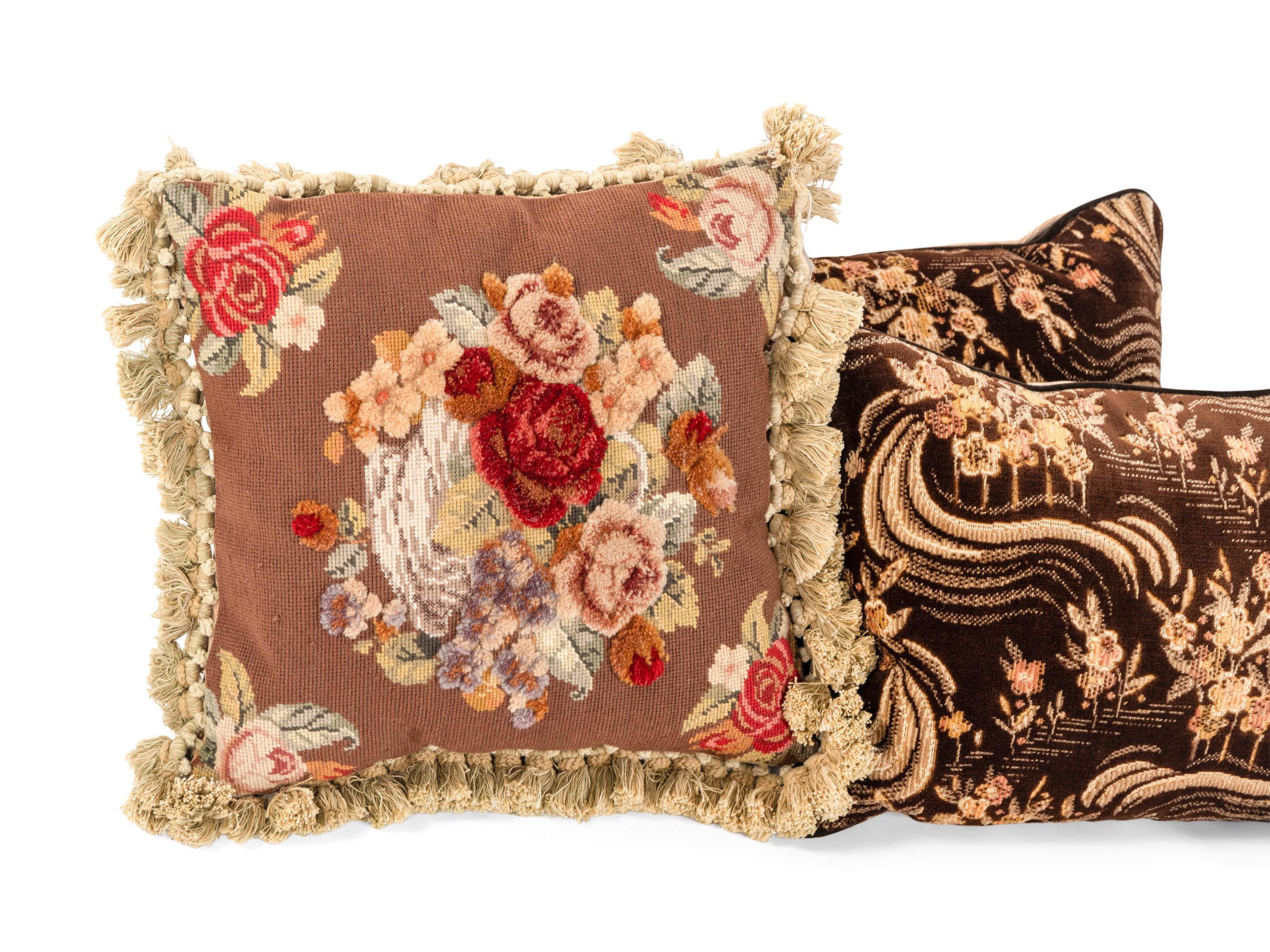 A Group of Four Antique Pillows
