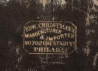 Civil War-period officer's grooming kit. Manufactured by Edw. Christmann, Philadelphia, PA.