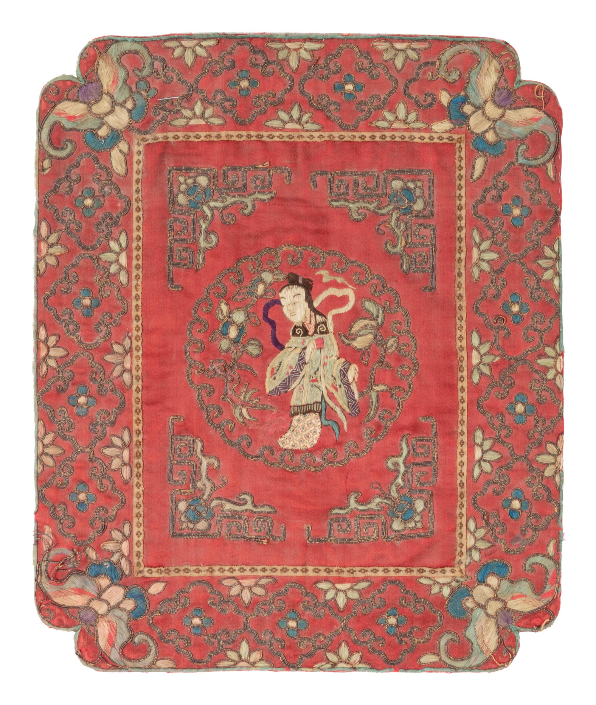 Seven Chinese Embroidered Silk Articles