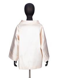 Carolyne Roehm, Cream High Neck Blouse