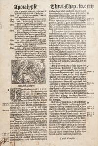 [BIBLE LEAVES - ENGLISH - 16TH CENTURY]. A group of 9 Bible leaves in English, comprising: