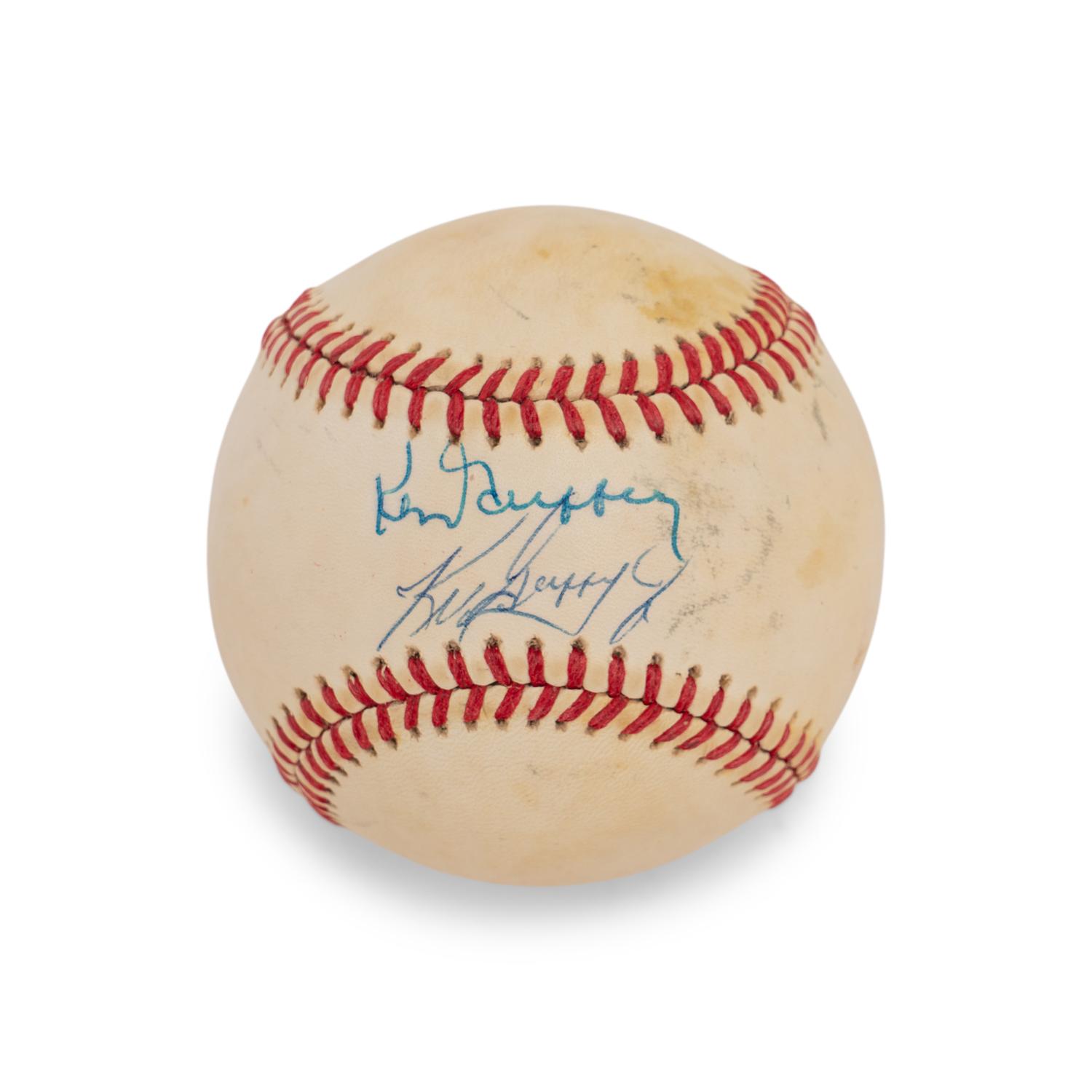 A Ken Griffey Jr. / Ken Griffey Sr. Dual Signed Autograph Baseball (Beckett Authentication Services)