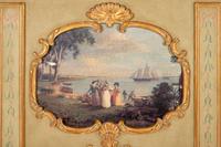 A Parcel Gilt Trumeau Mirror