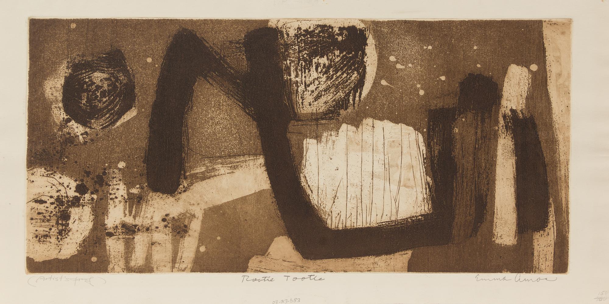Emma Amos, (American, 1938), Rootie Tootie (together with an additional print by the artist)