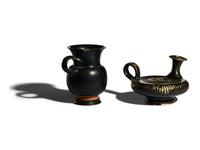 Two Campanian Black-Glazed Vessels