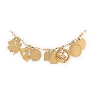 Yellow Gold and Multigem Charm Bracelet
