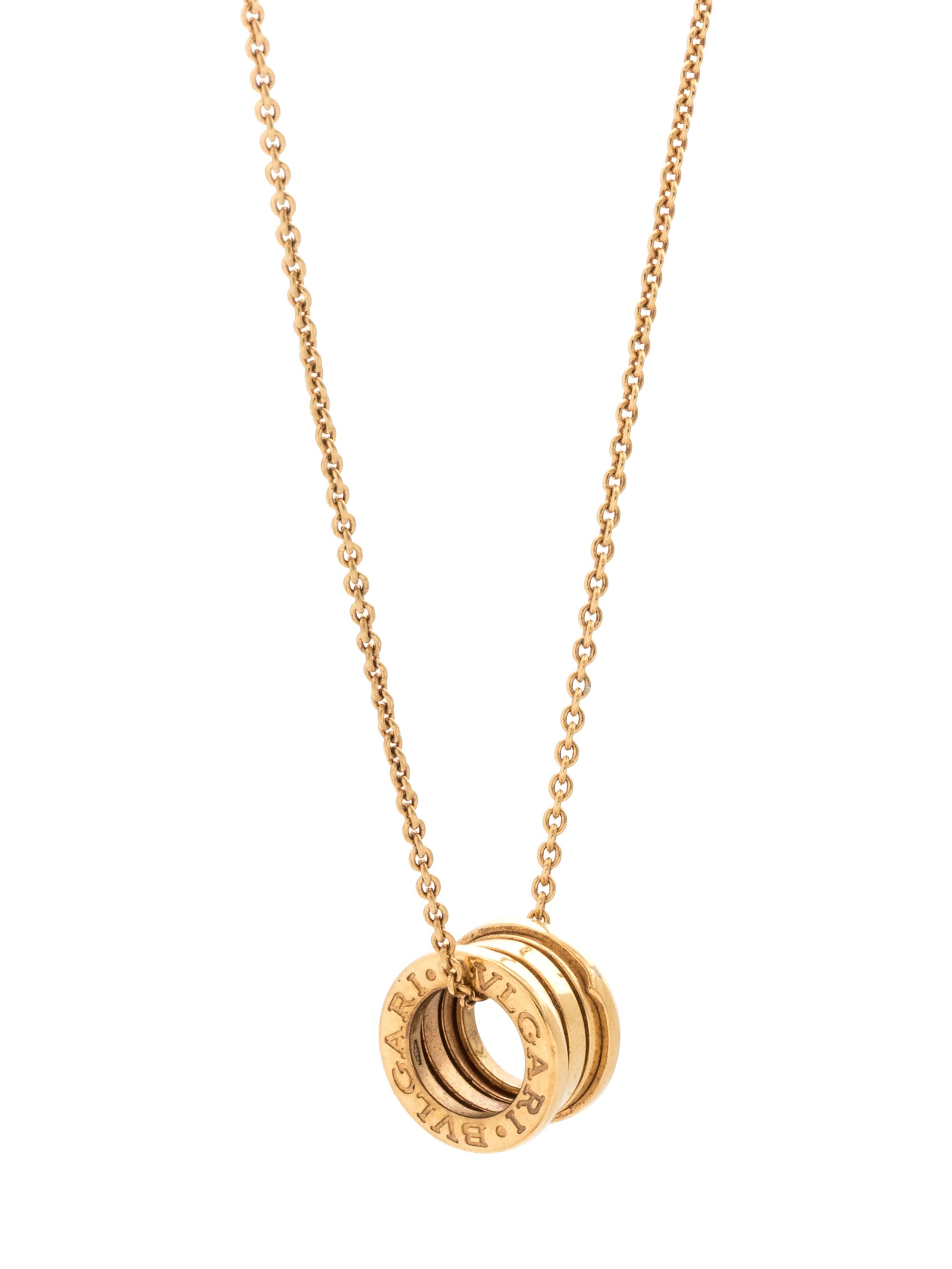 BVLGARI, YELLOW GOLD 'B. ZERO 1' PENDANT/NECKLACE