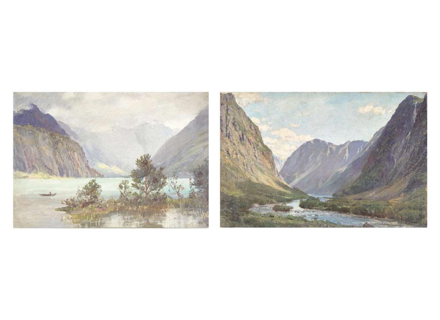 Anna Richards Brewster (American, 1870–1952) - A Pair of Norwegian Sketches