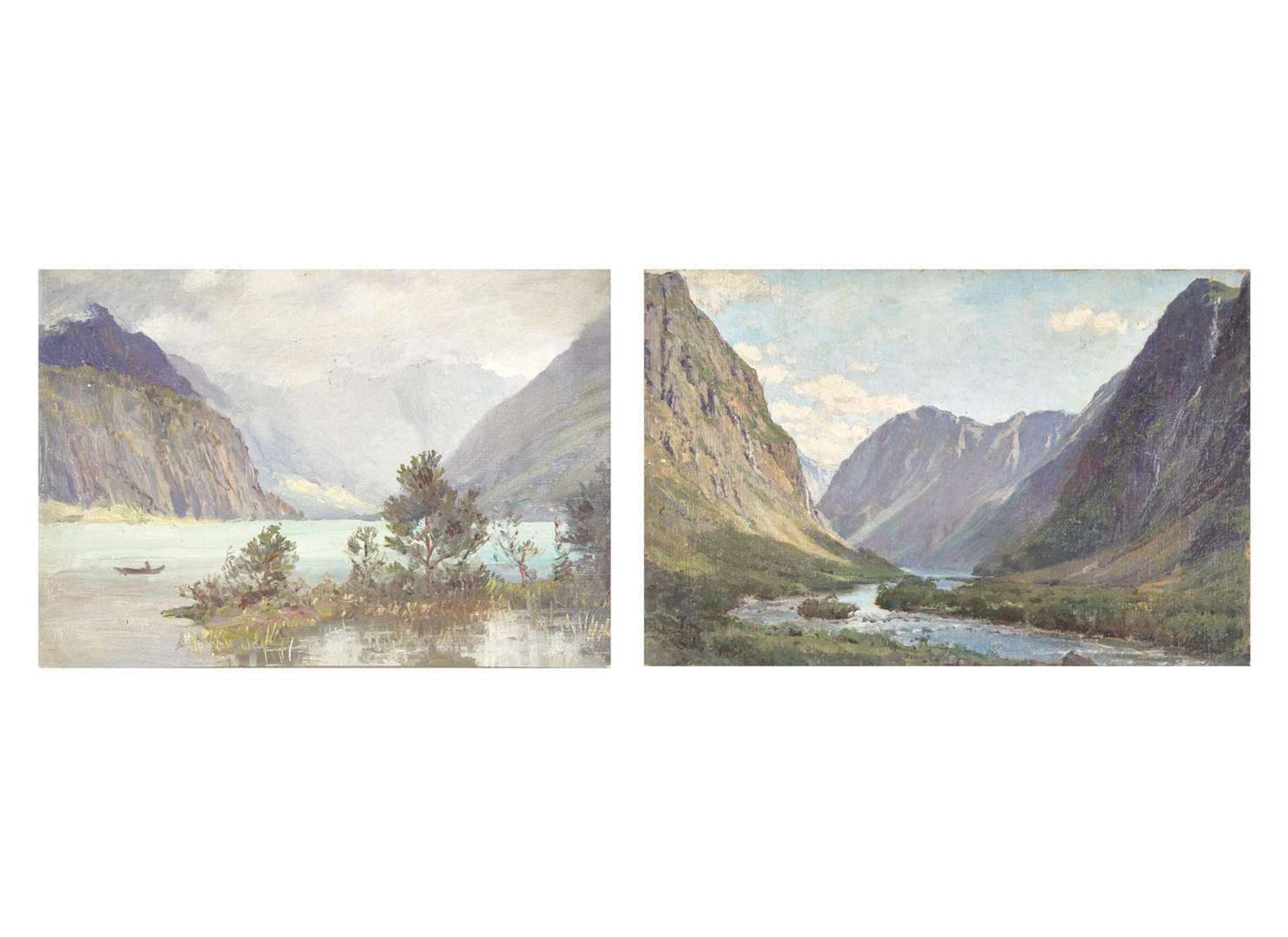 Anna Richards Brewster (American, 1870–1952) - A Pair of Norwegian Sketches