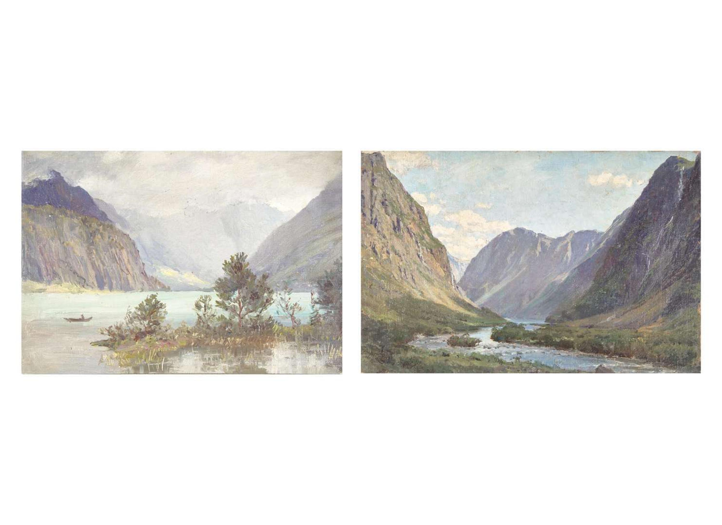 Anna Richards Brewster (American, 1870–1952) - A Pair of Norwegian Sketches