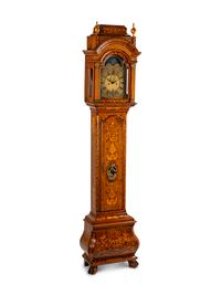 A Dutch Rococo Marquetry Longcase Clock — 18TH CENTURY