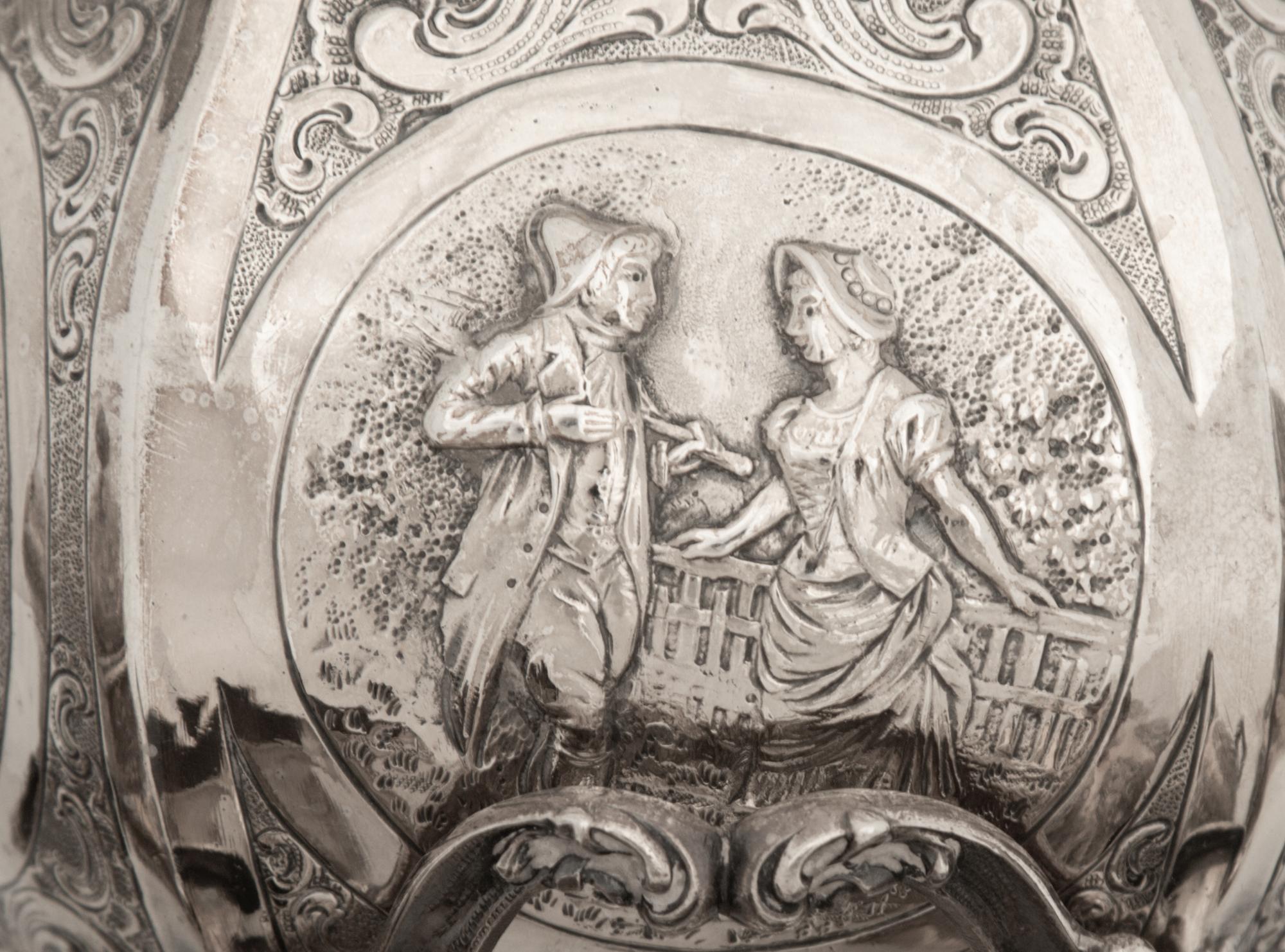 A German Silver Five-Piece Tea and Coffee Service
