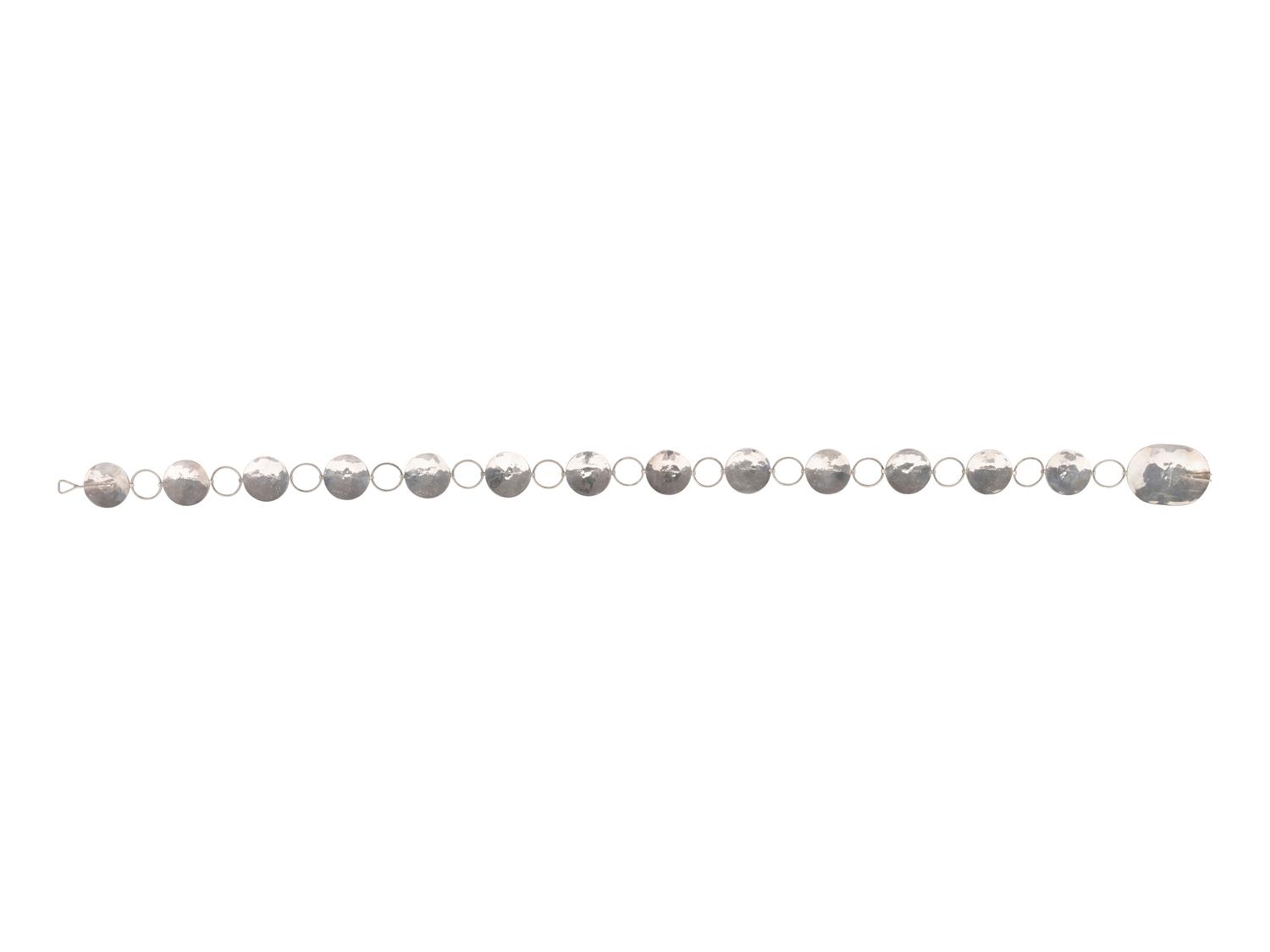 Sterling Silver Link Concha Belt, with Avian Mosaic Inlay