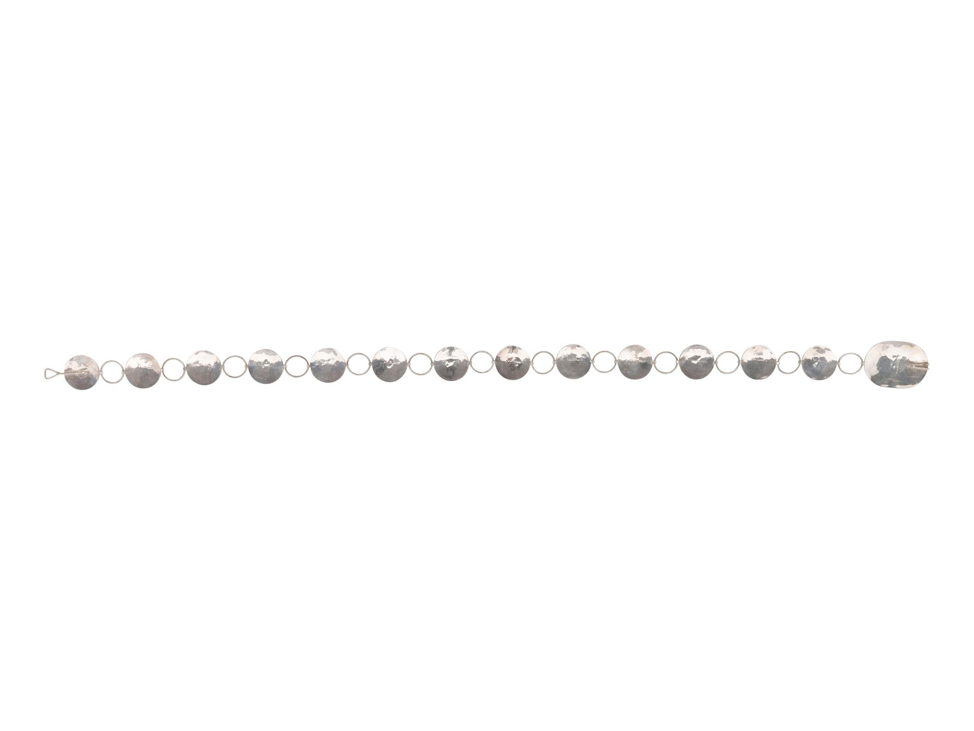 Sterling Silver Link Concha Belt, with Avian Mosaic Inlay