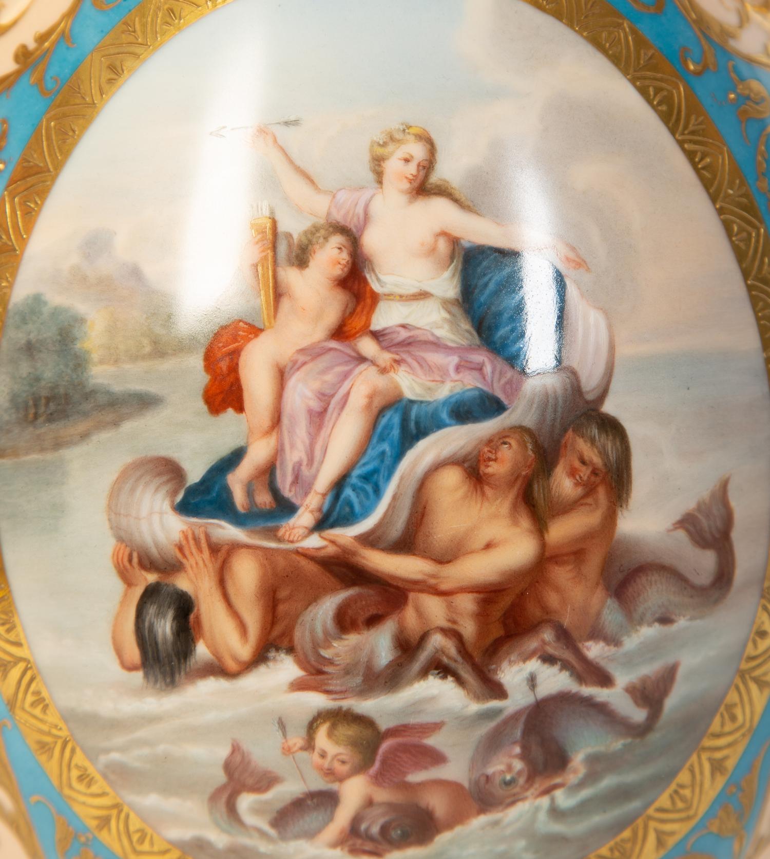 A Fischer & Meig Vienna Style Porcelain Urn — 19th Century