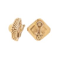 YELLOW GOLD EARCLIPS
