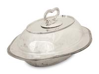 An American Silver Covered Vegetable Dish