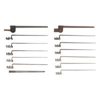 Group of 11 US Socket Bayonets: 9 US Model 1855 .58 Caliber, 2 US Model 1873 for .45-70 with Scabbards and 1 Spare Scabbard Body