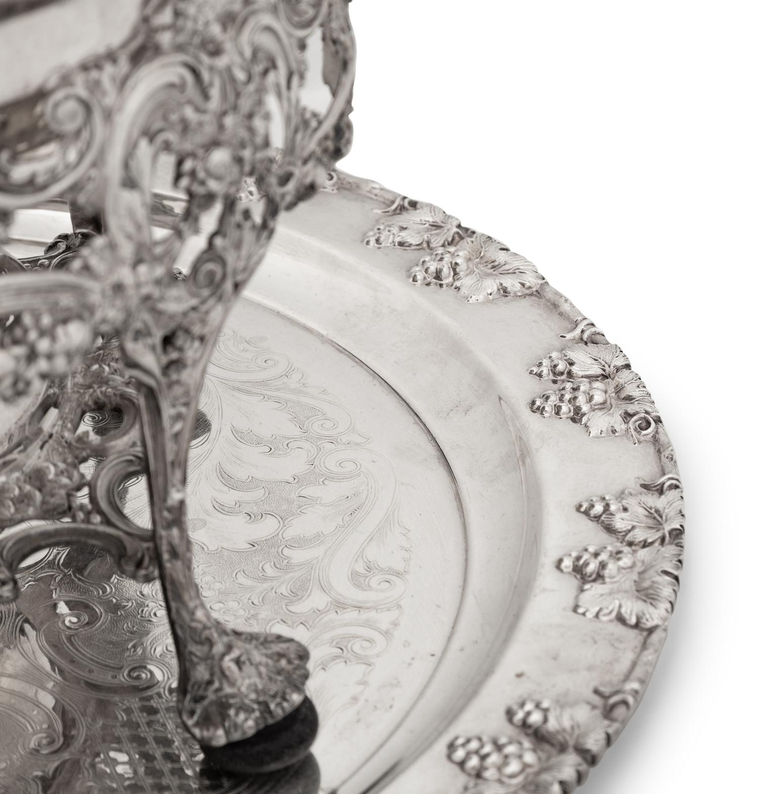 A Group of Silver-Plate Serving Pieces