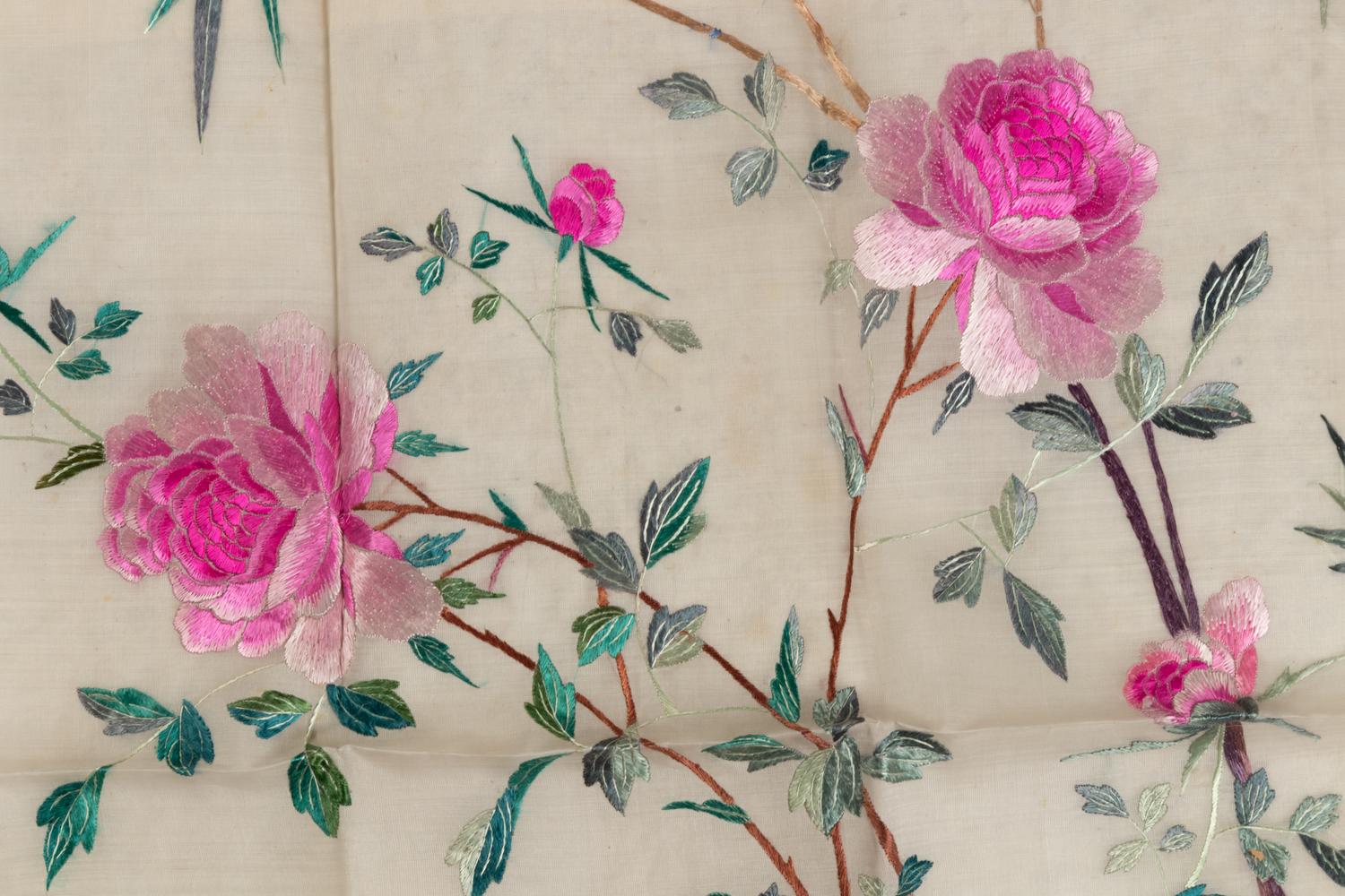 A Large Group of Chinese Silk Embroidery Samples
