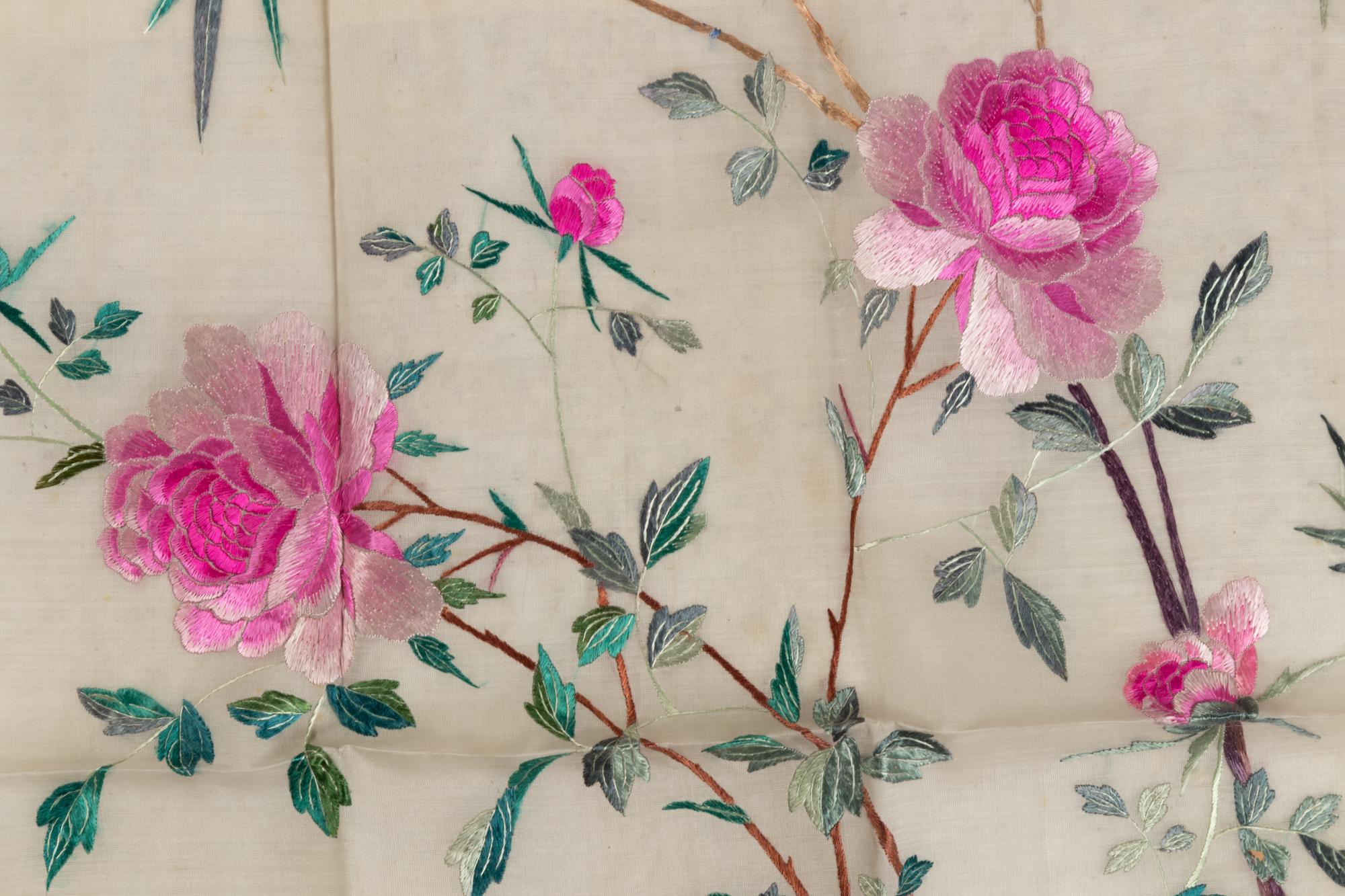 A Large Group of Chinese Silk Embroidery Samples