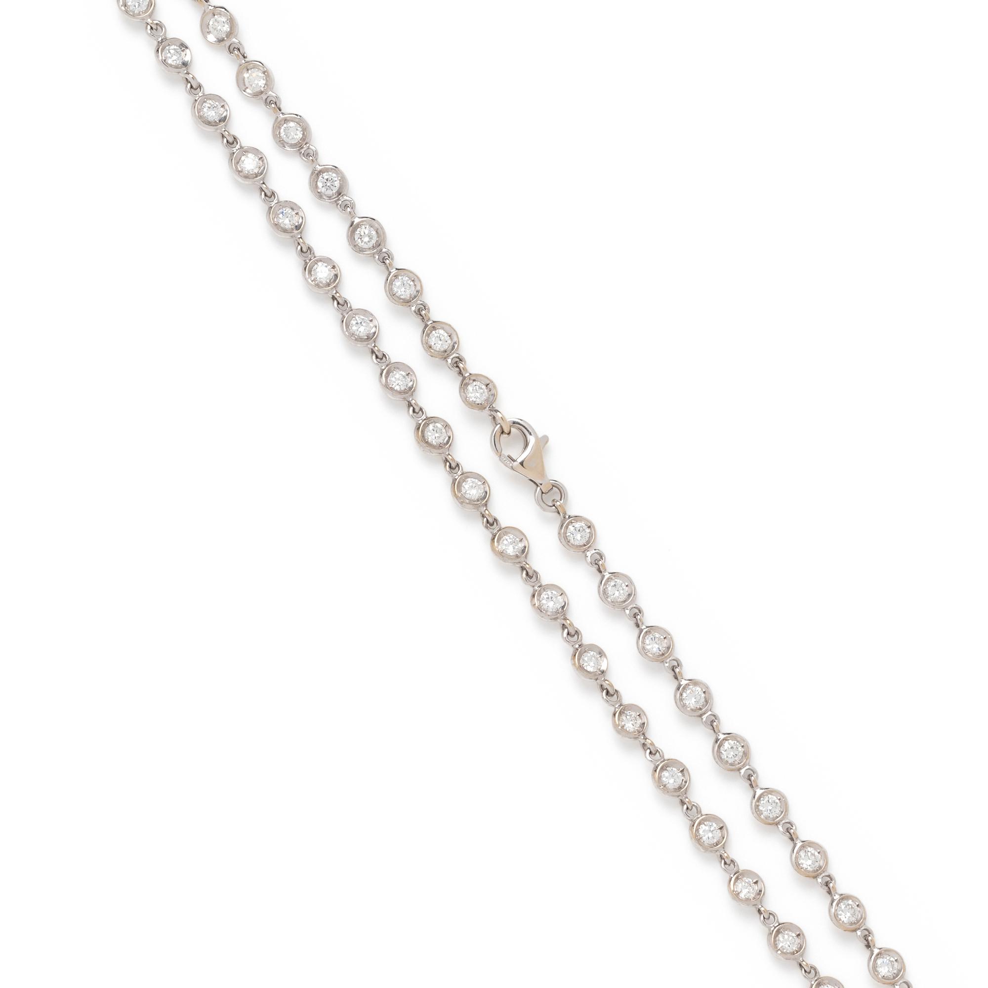 WHITE GOLD AND DIAMOND NECKLACE