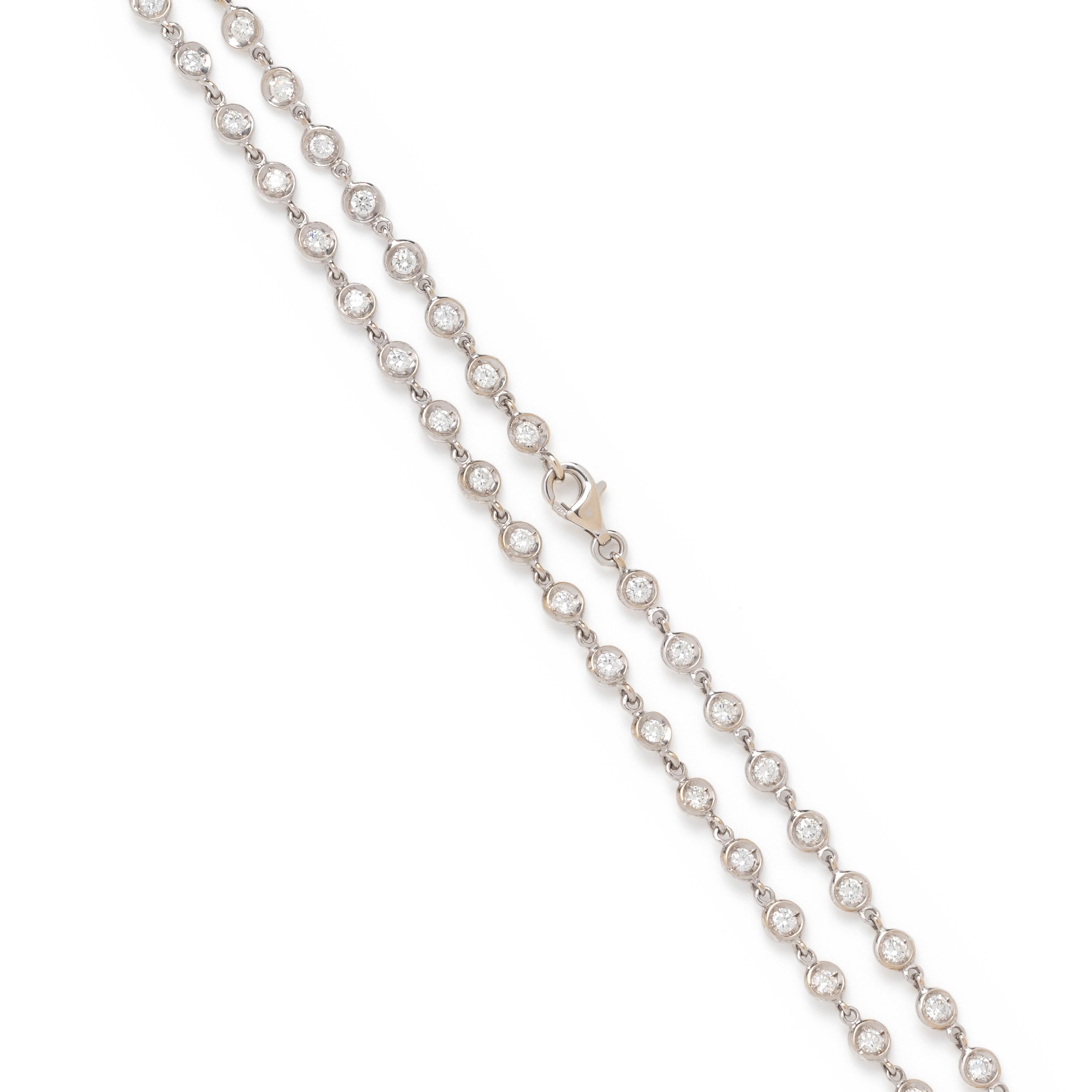 WHITE GOLD AND DIAMOND NECKLACE
