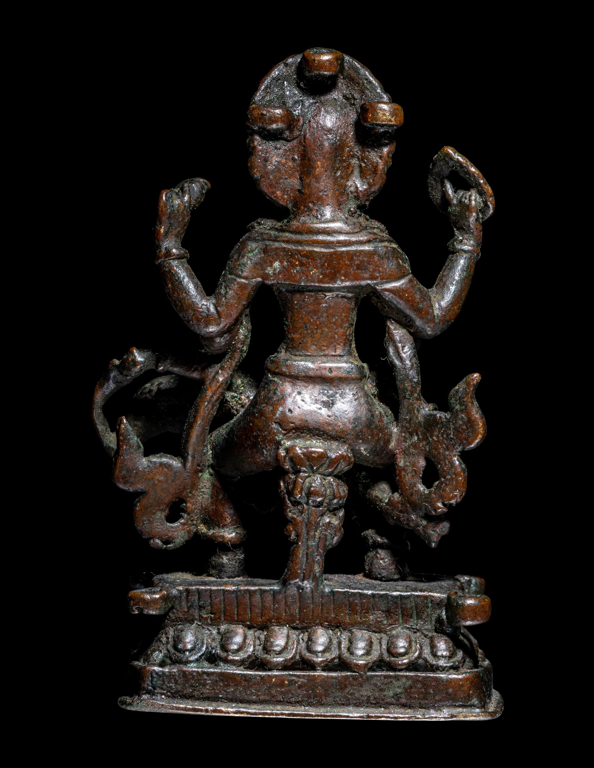 A Nepalese Bronze Figure of Narashimha